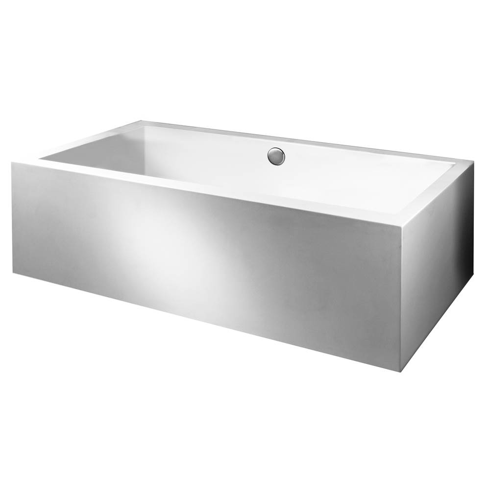 MTI Baths Andrea 28A Acrylic Cxl Sculpted 2 Side Air Bath - White (66X30)