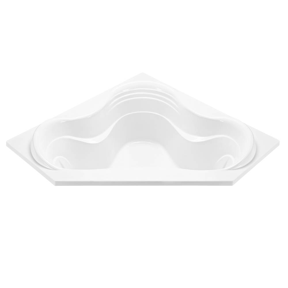 MTI Baths Cayman 4 Acrylic Cxl Drop In Corner Air Bath/Whirlpool- White (59.875X59.875)