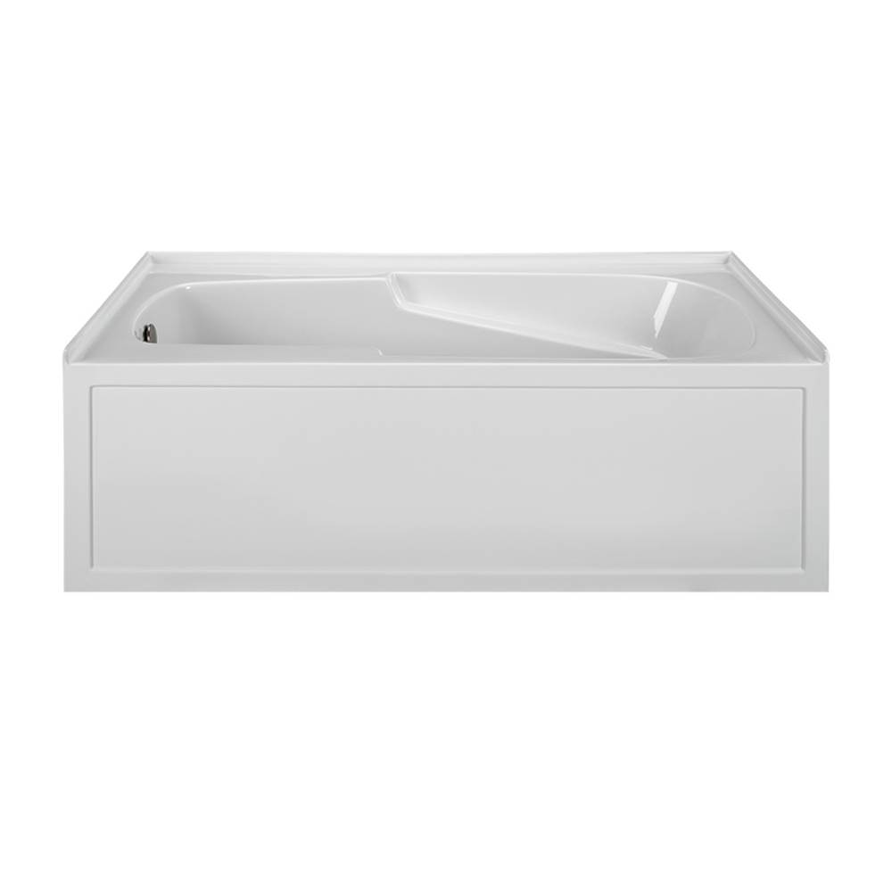 MTI Baths 60X42 BISCUIT LEFT HAND DRAIN INTEGRAL SKIRTED WHIRLPOOL W/ INTEGRAL TILE FLANGE-BAS