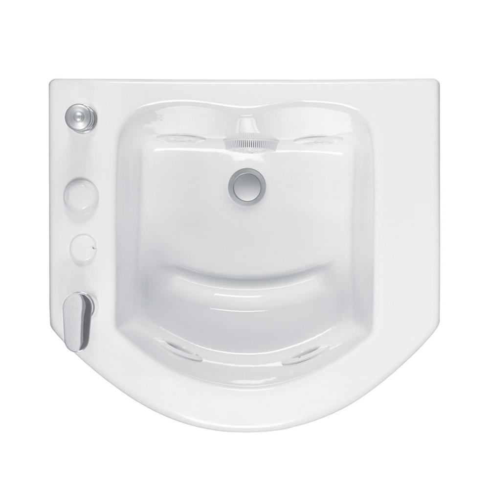 MTI Baths WHITE JENTLE PED WHIRLPOOL WITH CLEANING SYSTEM