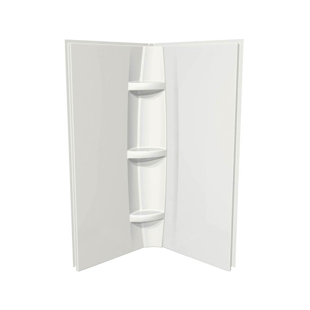 Maax 38 x 72 in. Acrylic Direct-to-Stud Two-Piece Wall Kit in White