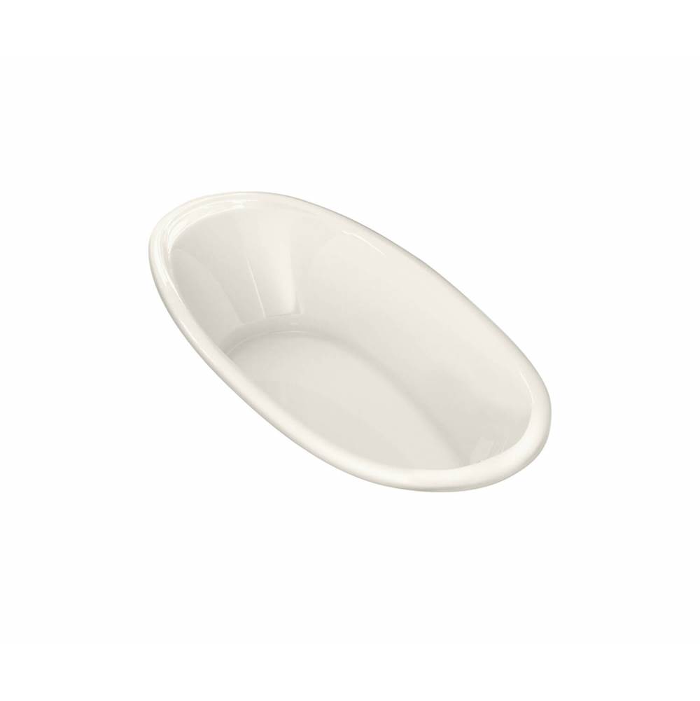 Maax Saturna 7236 Acrylic Drop-in End Drain Whirlpool Bathtub in Biscuit
