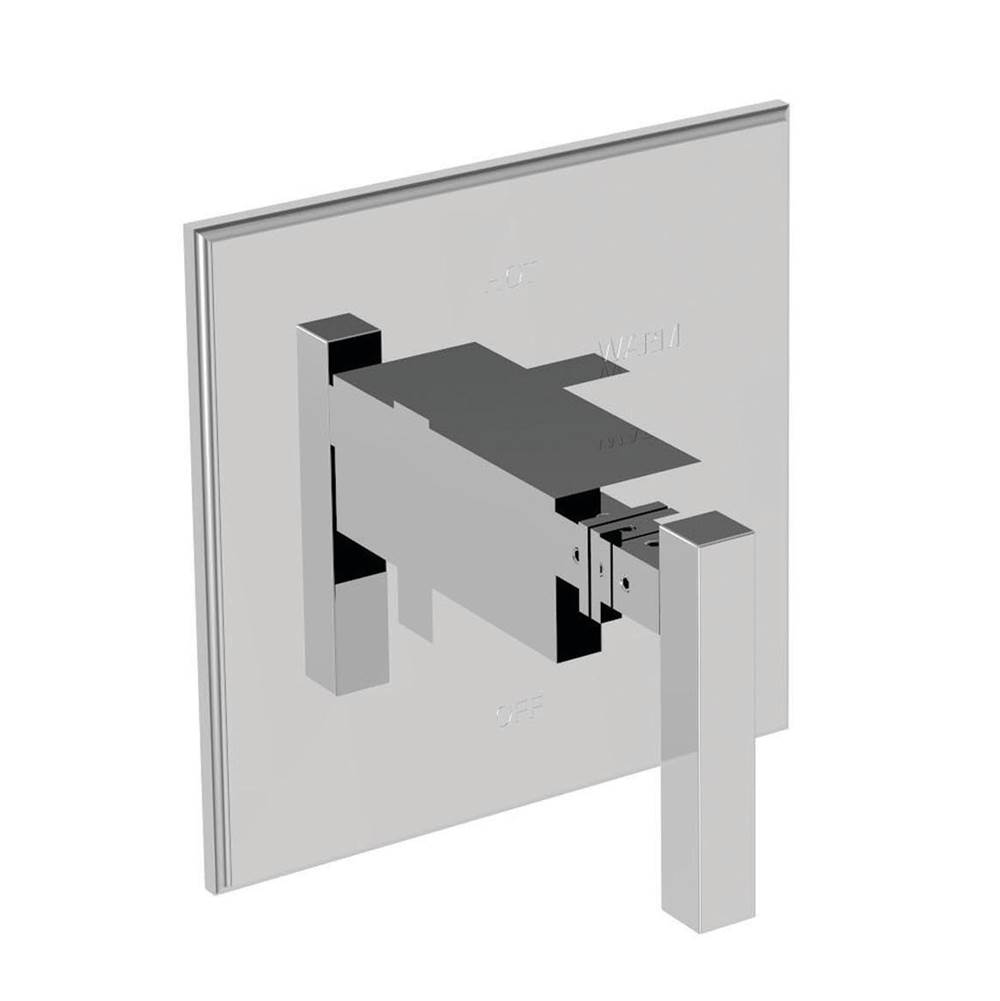 Newport Brass Cube 2 Balanced Pressure Shower Trim Plate with Handle. Less showerhead, arm and flange.