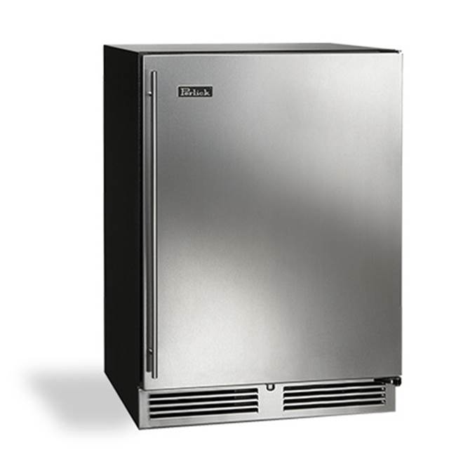 Perlick 24'' C-Series Indoor Refrigerator with Fully Integrated Panel Ready Solid Door, Hinge Right, with Lock