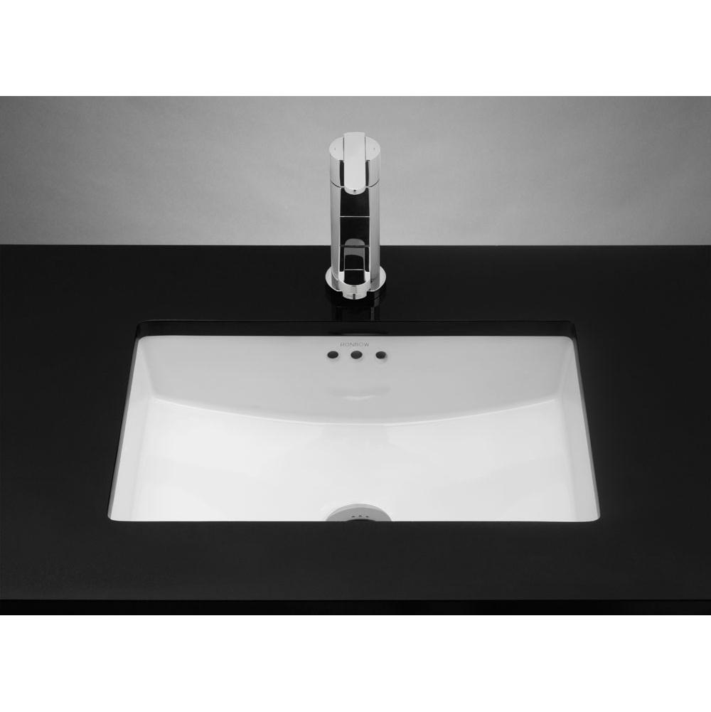 Ronbow 19'' Essence Rectangular Ceramic Undermount Bathroom Sink in White