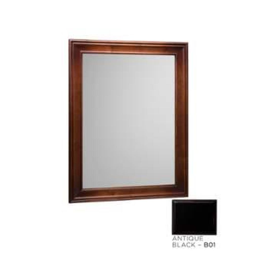 Ronbow 27'' William Traditional Solid Wood Framed Bathroom Mirror in Antique Black