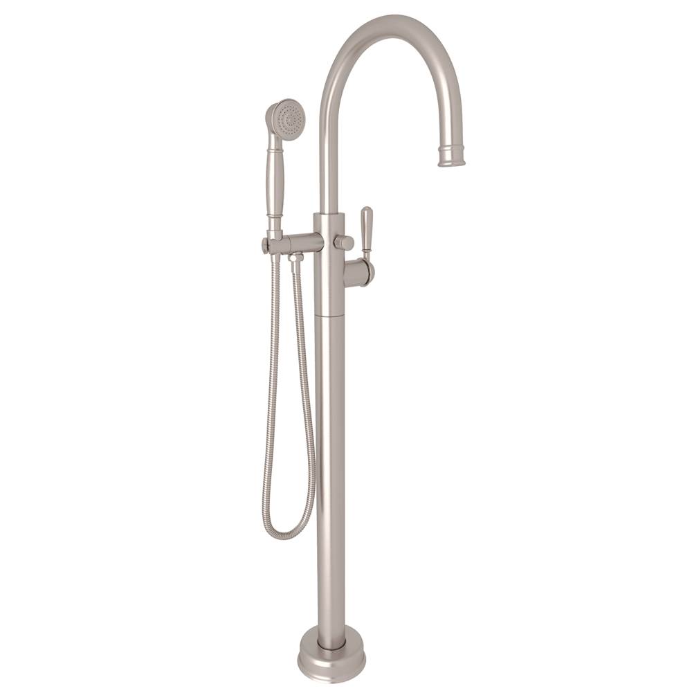 Rohl Traditional Single Hole Floor Mount Tub Filler Trim