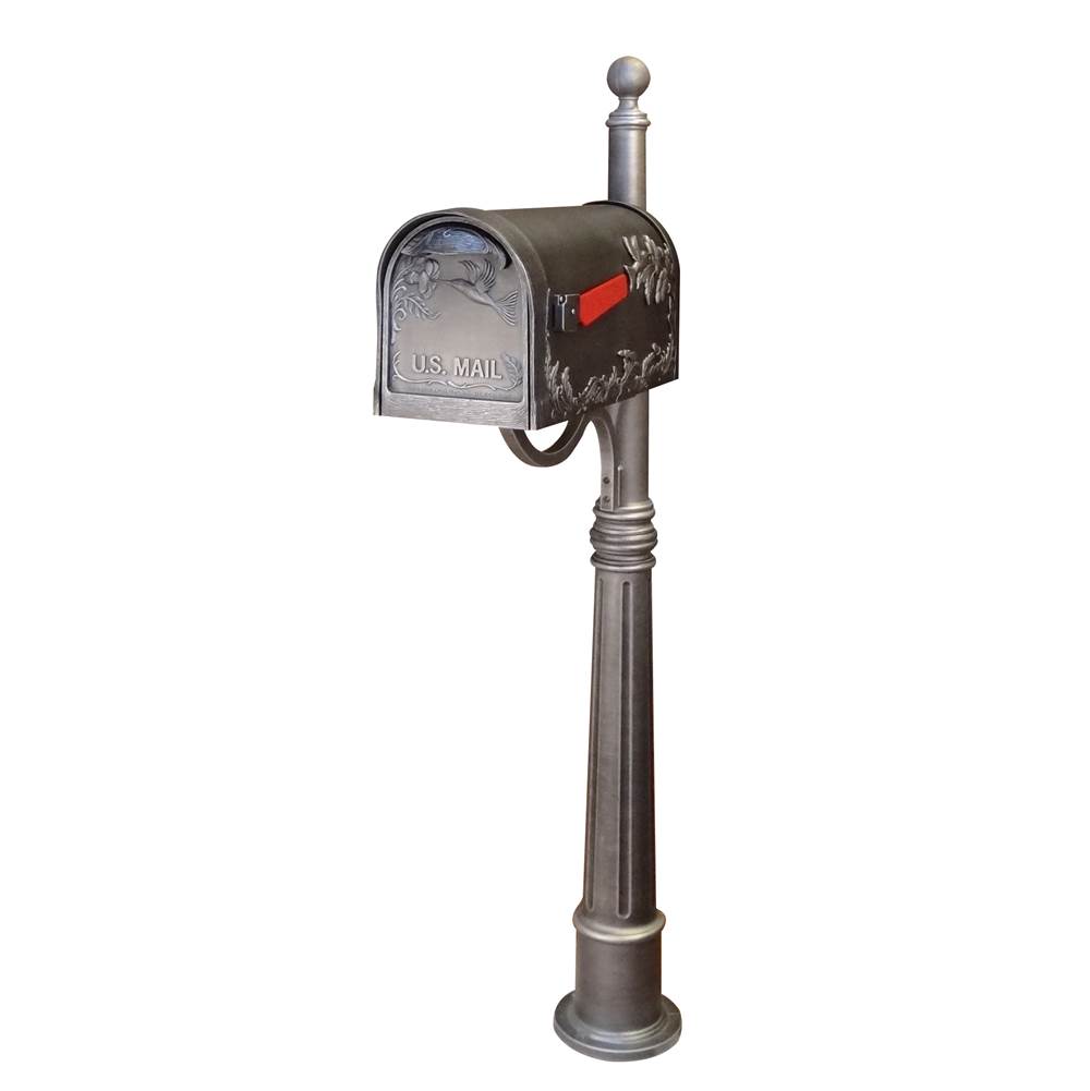 Special Lite Hummingbird Curbside Mailbox and Ashland Decorative Aluminum Durable Mailbox Post