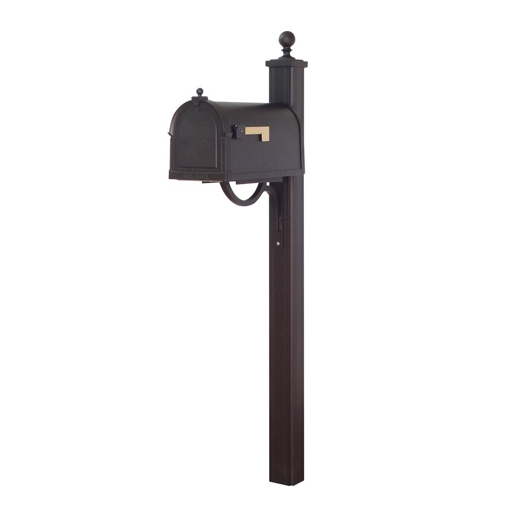 Special Lite Berkshire Curbside Mailbox with Main Street Mailbox Post