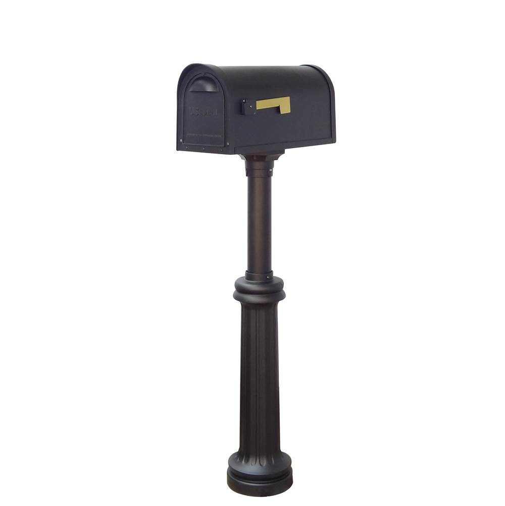 Special Lite Classic Curbside Mailbox and Bradford Direct Burial Top Mount Mailbox Post Decorative Aluminum