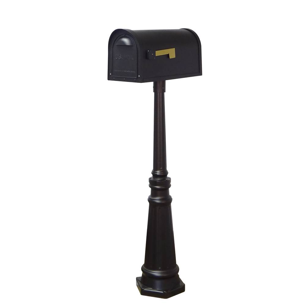Special Lite Classic Curbside Mailbox and Tacoma Surface Mount Mailbox Post with Base