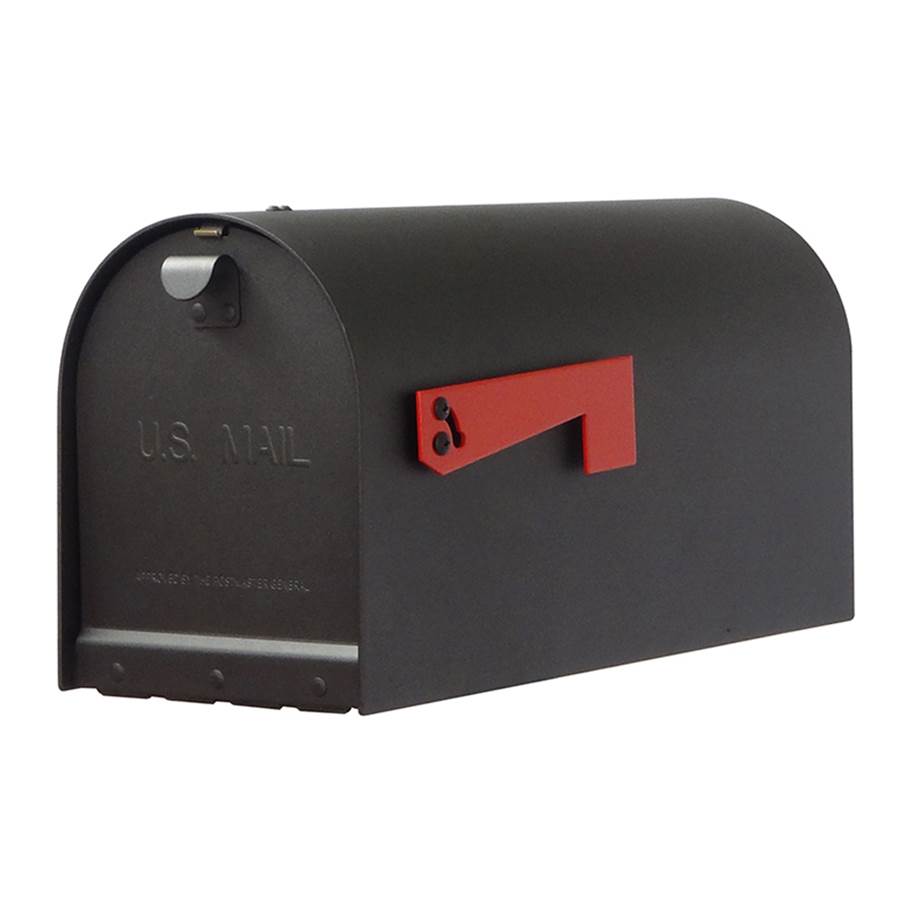 Special Lite Titan Steel Curbside Mailbox with Newspaper Tube and Main Street Mailbox Post