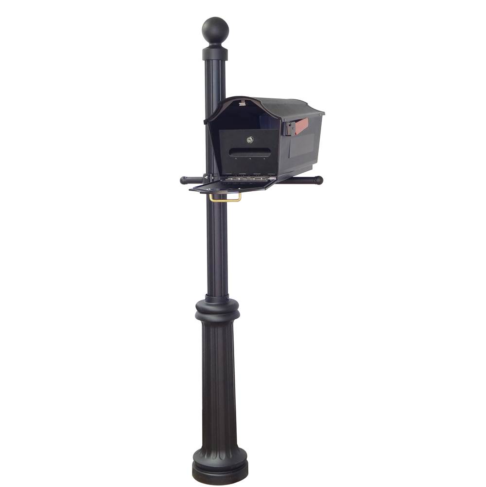 Special Lite Town Square Curbside Mailbox with Locking Insert and Fresno Mailbox Post