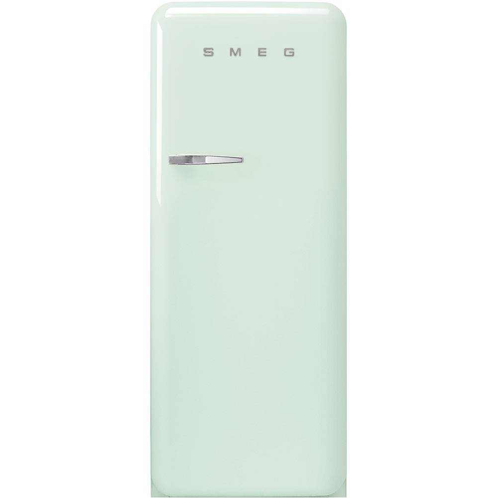 Smeg USA Fab28 Retro 60 cm Refrigerator with Freezer Compartment. Pastel Green. Right Hinge