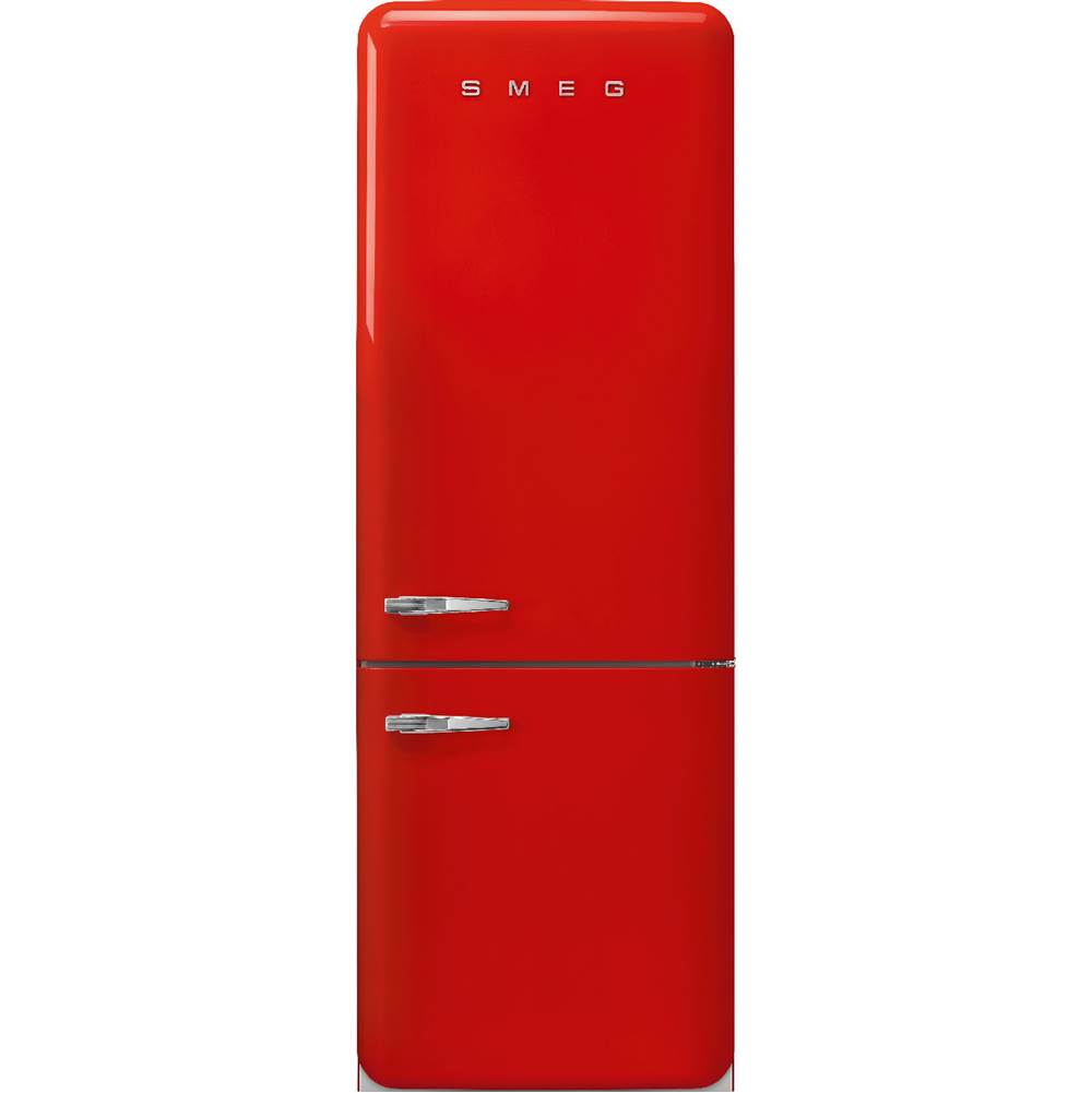 Smeg USA Fab38 Retro 70 cm Refrigerator with Bottom-Freezer. Red. Right Hinge Only