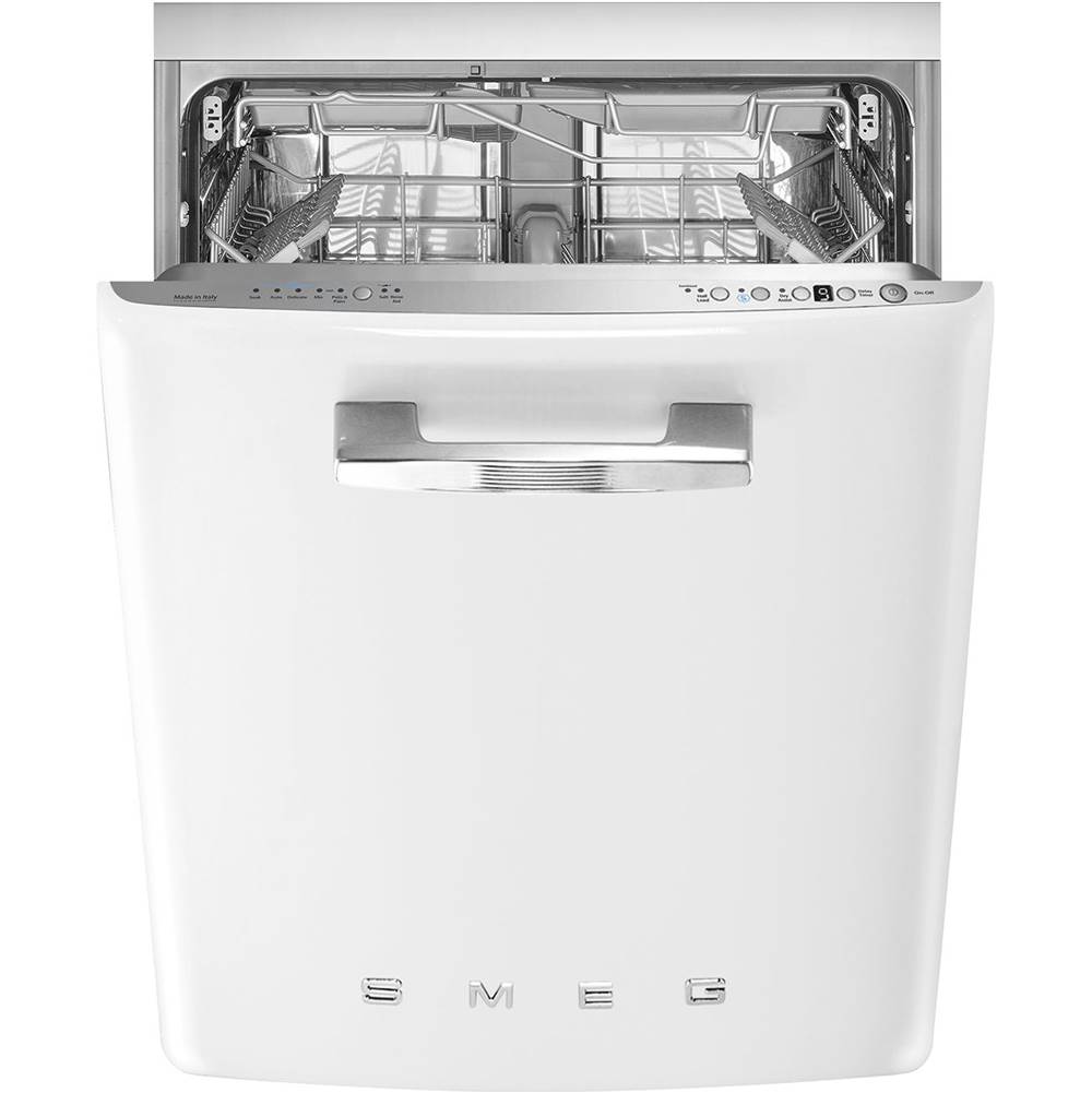 Smeg USA Retro 24'' Dishwasher with Flexiduo. (10 plus Programs, Planetarium Wash). White