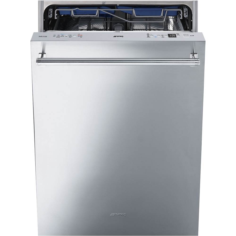 Smeg USA 24'' Classic Series Dishwasher with Flexiduo (10 Programs, Orbital Wash). Stainless Steel