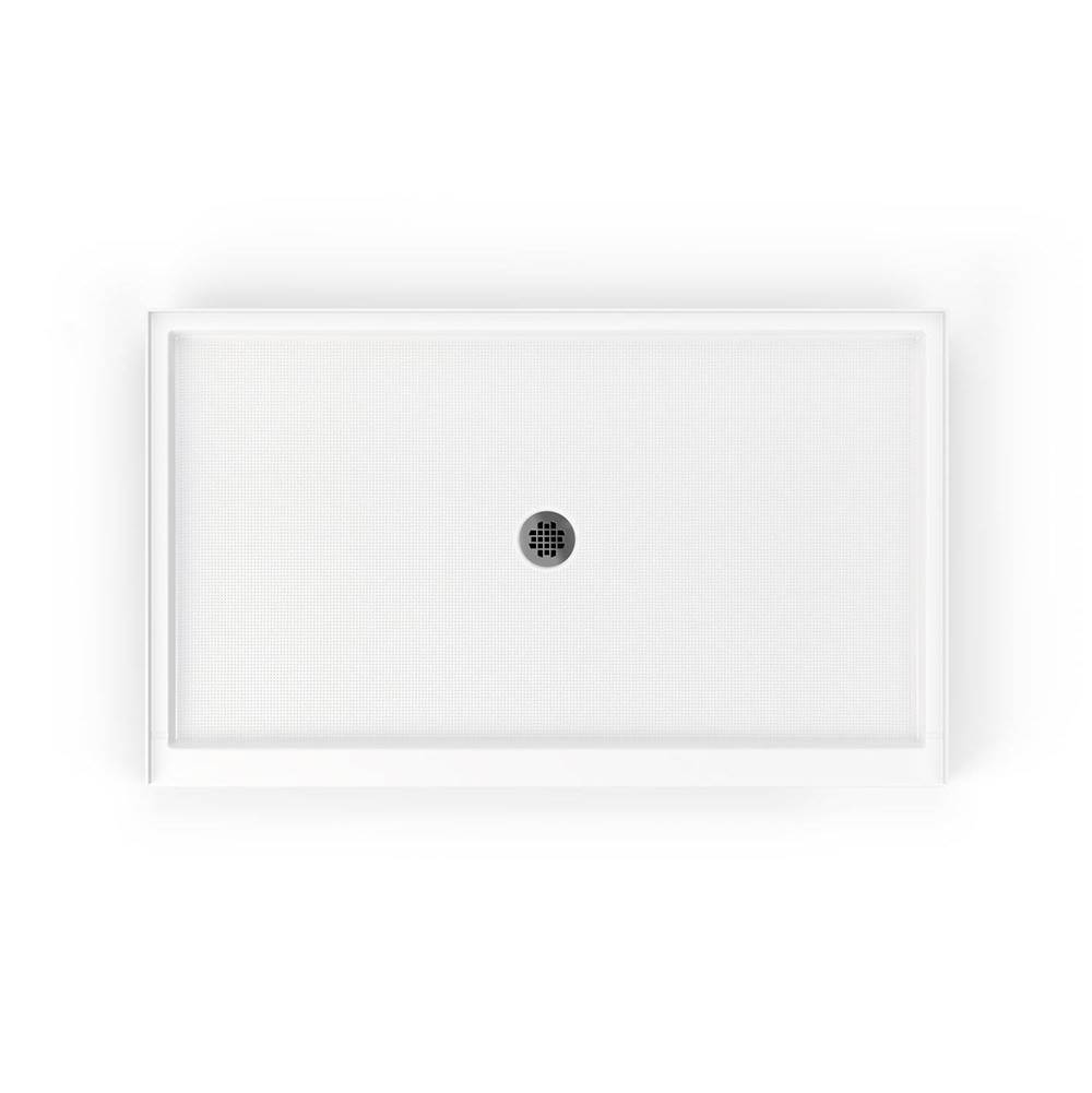 Swan SS-3660 36 x 60 Swanstone Alcove Shower Pan with Center Drain Clay