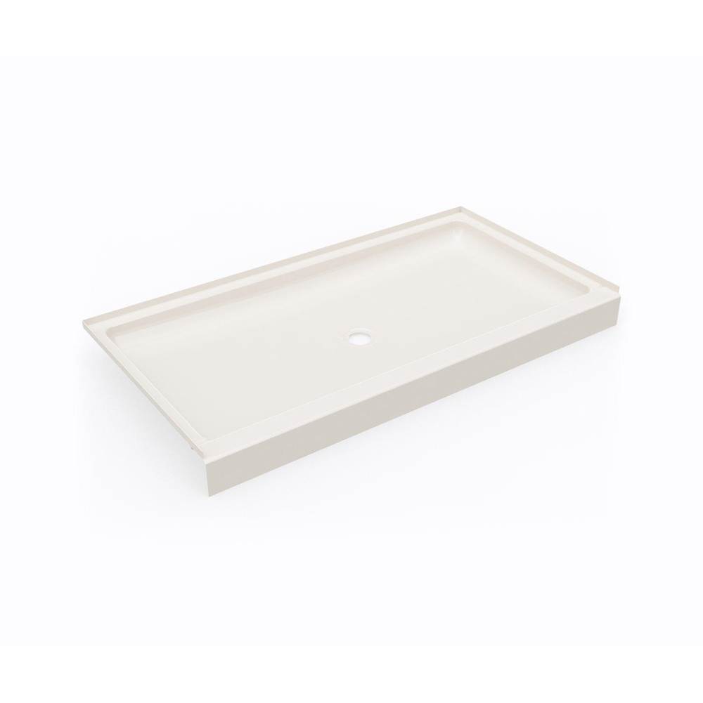 Swan SS-3260 32 x 60 Swanstone® Alcove Shower Pan with Center Drain in Bisque