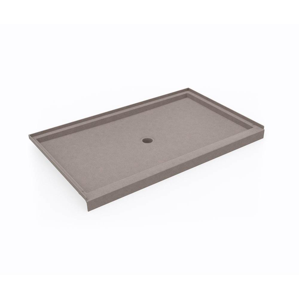Swan SS-3660 36 x 60 Swanstone® Alcove Shower Pan with Center Drain Clay