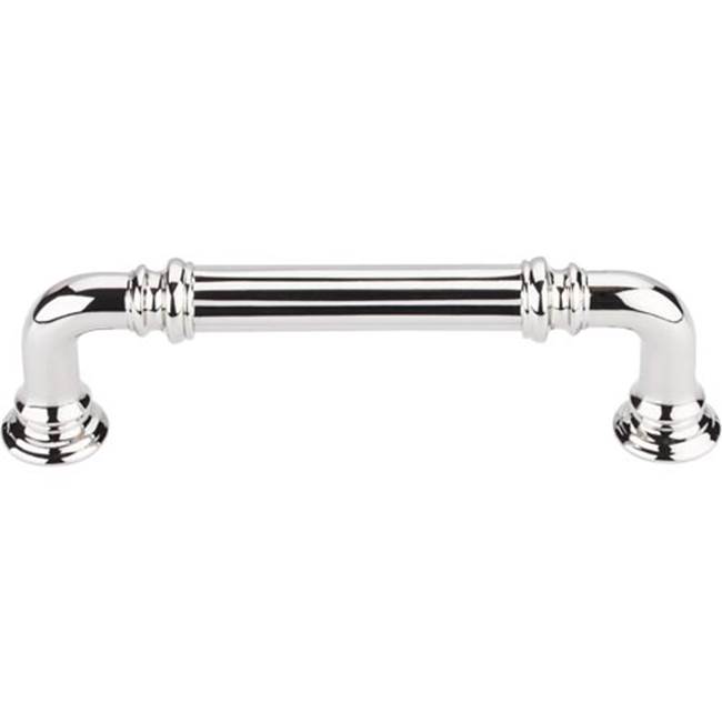 Top Knobs Reeded Pull 3 3/4 Inch (c-c) Polished Nickel