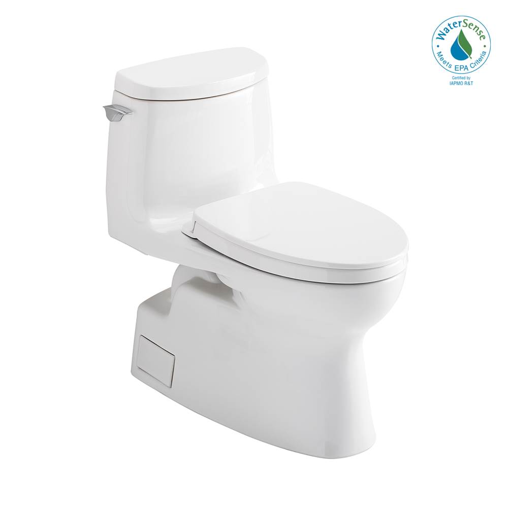 TOTO Toto® Carlyle® II 1G® One-Piece Elongated 1.0 Gpf Universal Height Toilet With Cefiontect And Ss124 Softclose Seat, Washlet+ Ready, Cotton White