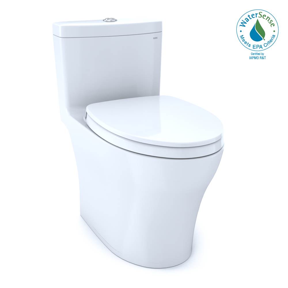TOTO Toto® Aquia® Iv One-Piece Elongated Dual Flush 1.28 And 0.9 Gpf Universal Height, Washlet®+ Ready Toilet With Cefiontect®, Cotton White