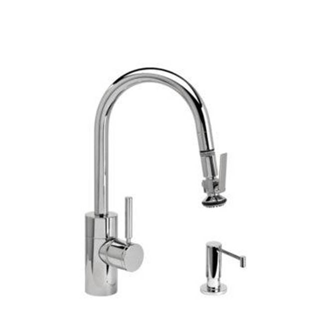 Waterstone Waterstone Contemporary Prep Size PLP Pulldown Faucet - Lever Sprayer - 2pc. Suite