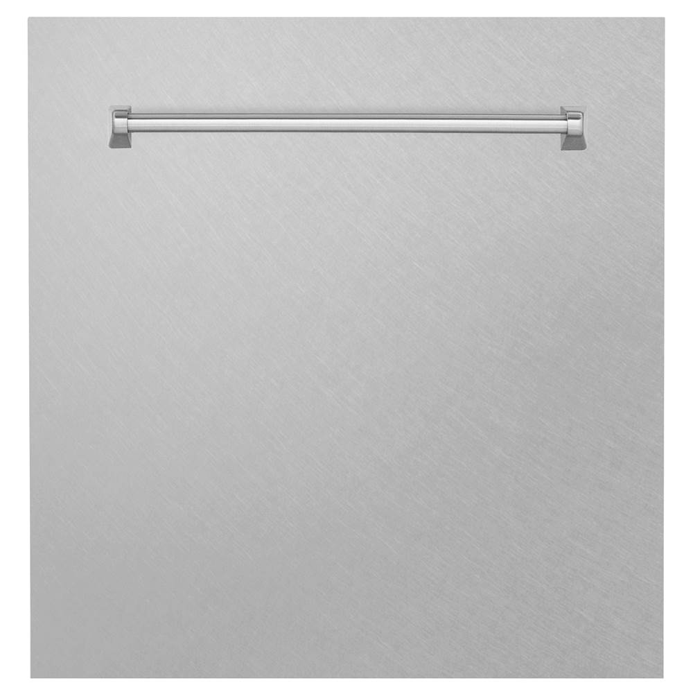 Z-Line 24'' Monument Dishwasher Panel in DuraSnow® Stainless Steel with Traditional Handle