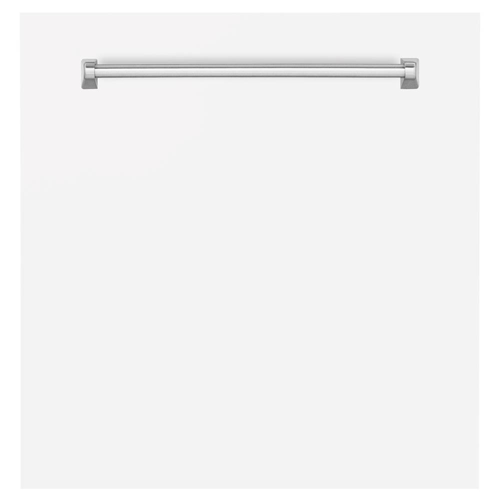 Z-Line 24'' Monument Dishwasher Panel in White Matte with Traditional Handle