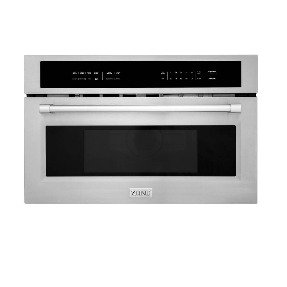 Z-Line 30'' wide, 1.6 cu' Built-in Convection Microwave Oven in Stainless Steel with Speed and Sensor Cooking