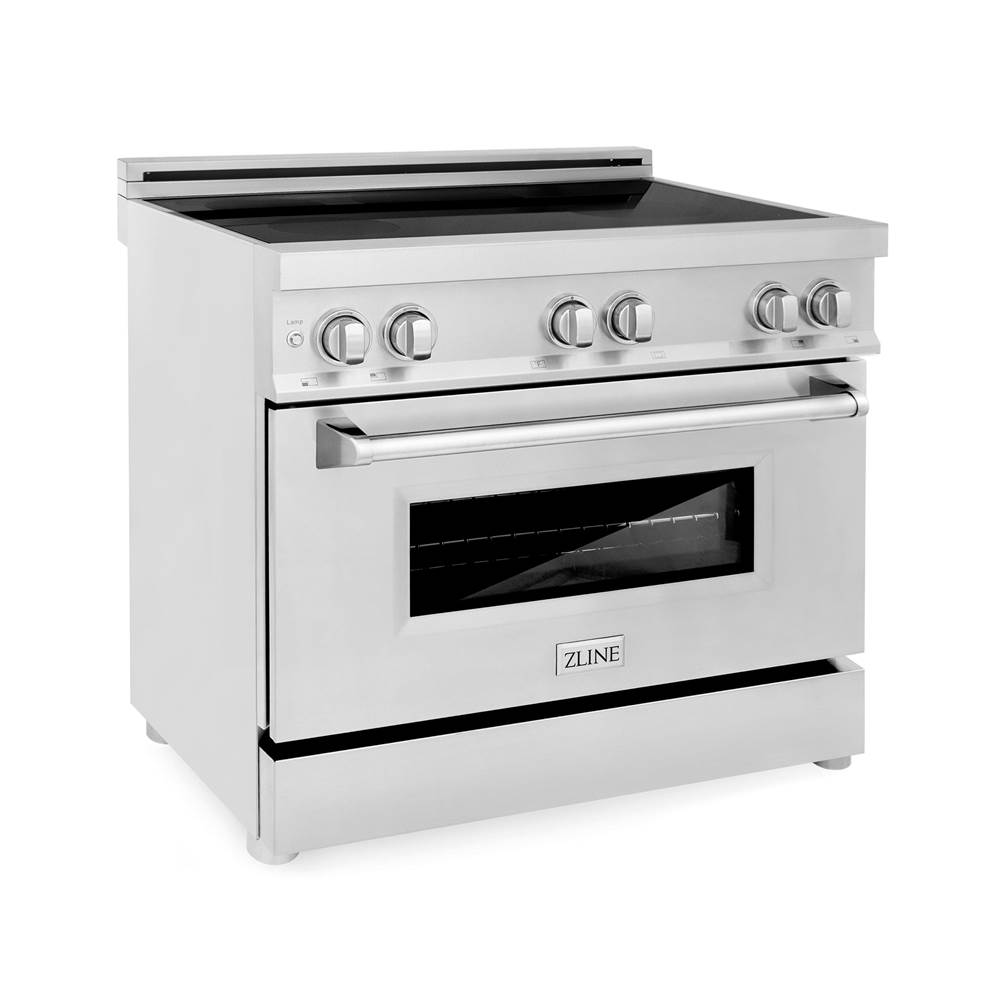 Z-Line 36'' 4.6 cu. ft. Induction Range with a 4 Element Stove and Electric Oven in Stainless Steel