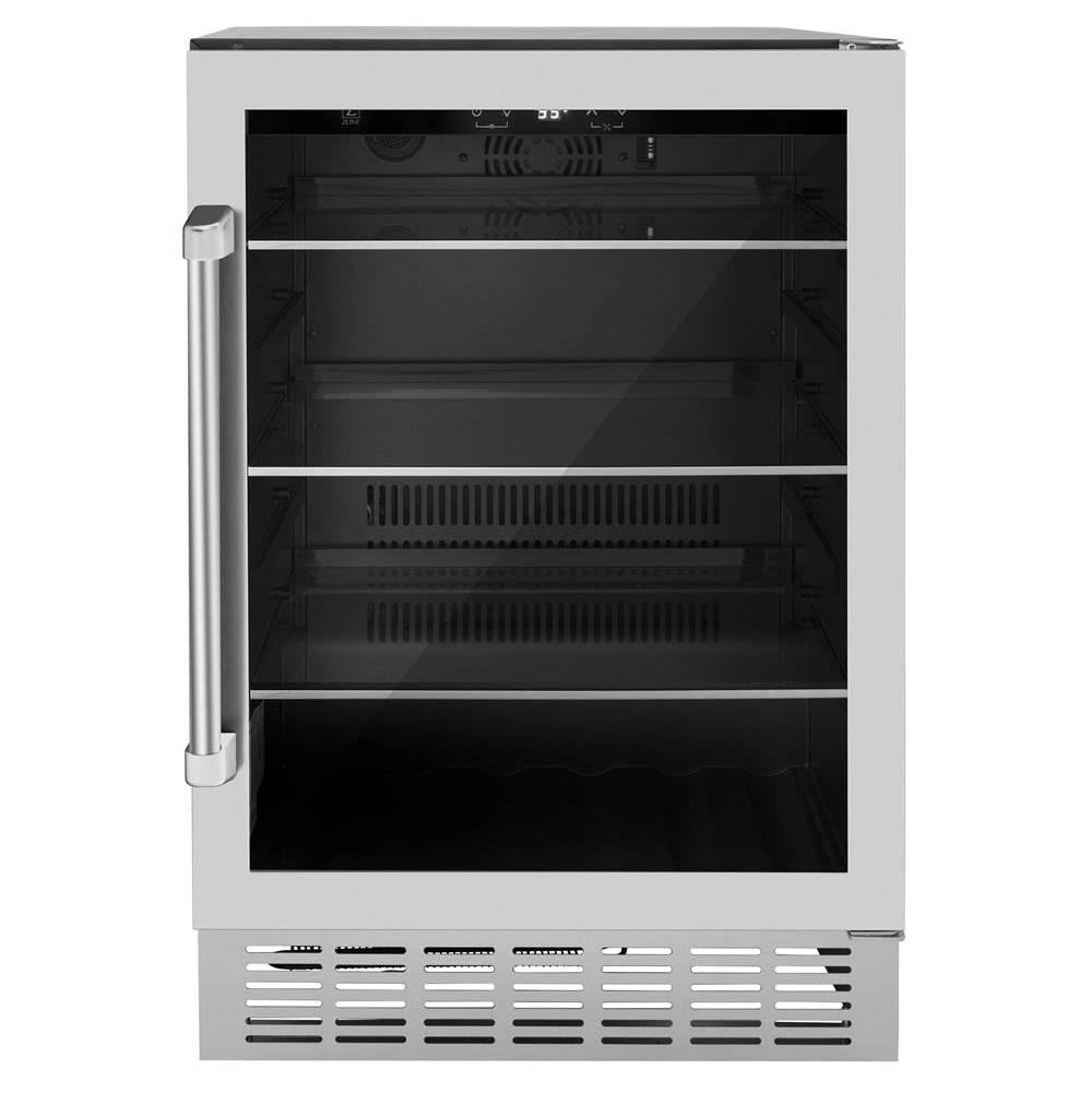 Z-Line 24'' Monument 154 Can Beverage Fridge in Stainless Steel